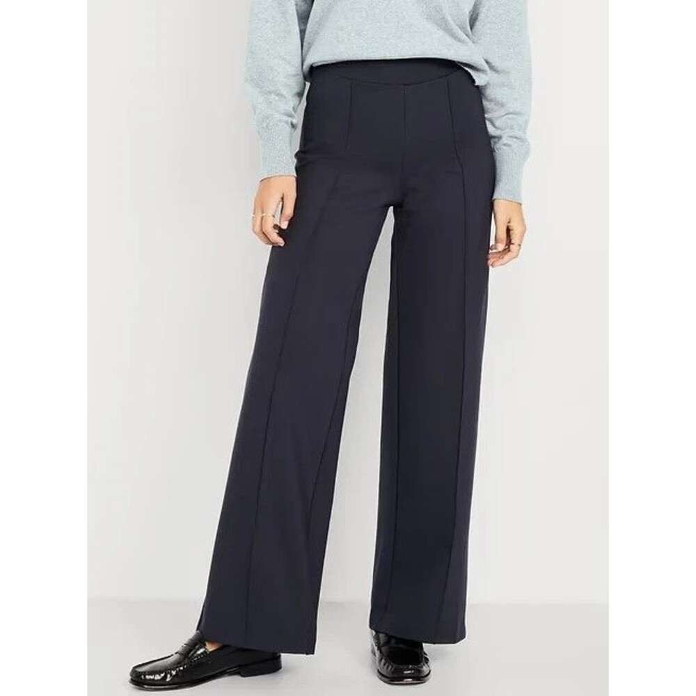 Old Navy Black Extra High Waisted Stevie Wide Leg Pant-Size M NEW!